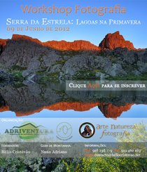 Cartaz Flyer Workshop Fotografia Serra da Estrela